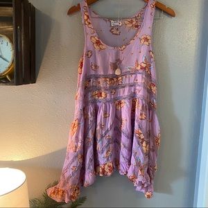 Free People Voile & Lace Trapeze Slip